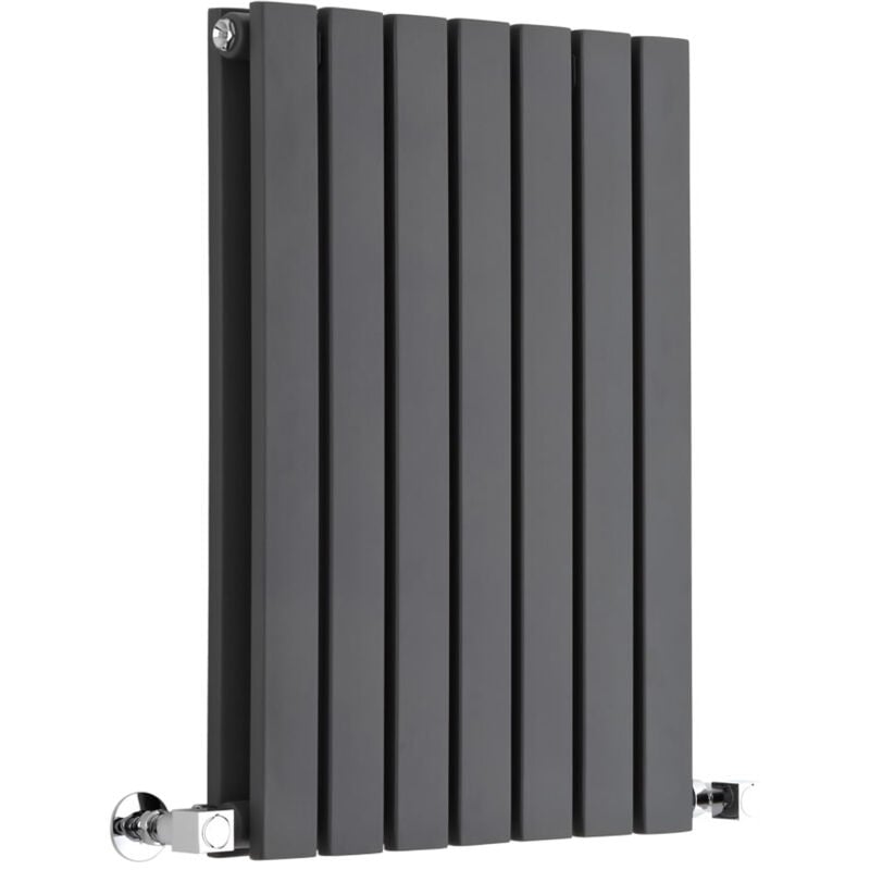 Sloane – Radiateur Design Horizontal – Anthracite – 63.5 x 42cm Double Rang - Hudson Reed