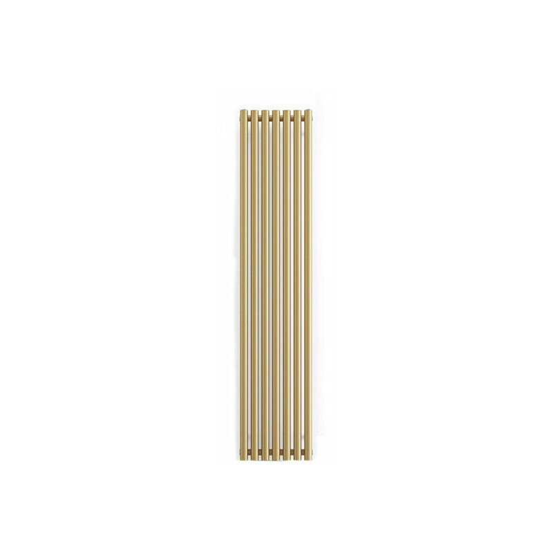 Matisère - Radiateur mixte doré de 1800mm de haut et 290mm de large - 608 Watt - TUN1800290VWSZ8BRA