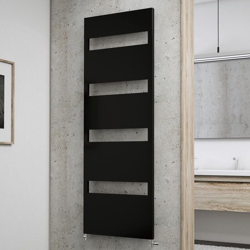 Schulte - Radiateur design Turin, raccord standard à droite/gauche, anthracite, 170 x 60 cm