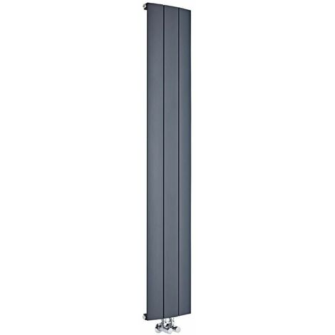 Radiateur Design Vertical Aluminium – Anthracite – 180 x 47cm – Aurora