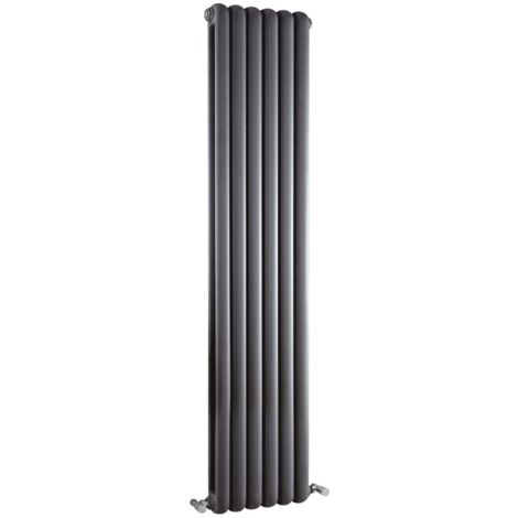 Radiateur Design Vertical Anthracite Saffré 150cm x 38,3cm x 8cm 1258 Watts