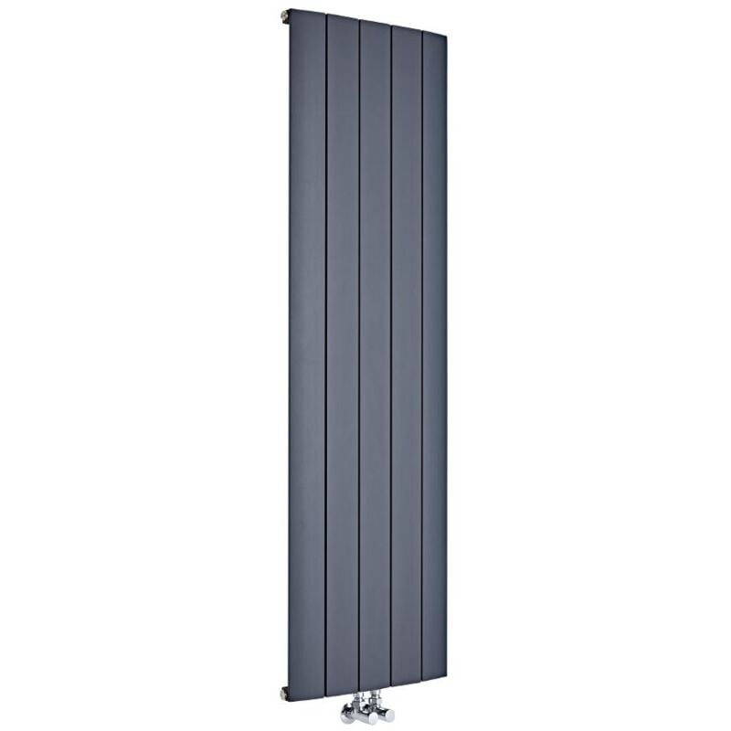 Hudson Reed - Radiateur Design Vertical Aluminium – Anthracite – 160 x 47cm – Aurora