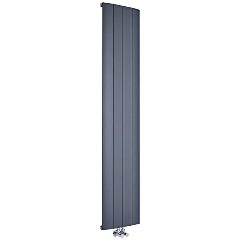 Hudson Reed - Radiateur Design Vertical Aluminium – Anthracite – 180 x 37.5cm – Aurora