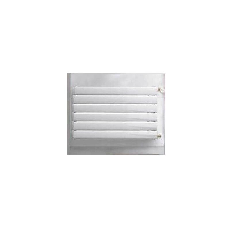 Finimetal - Radiateur eau-chaude 552W L.600mm H.455mm 6 tubes double panneau H20 blanc sans ailettes raccord C09 chorus 6SH20060