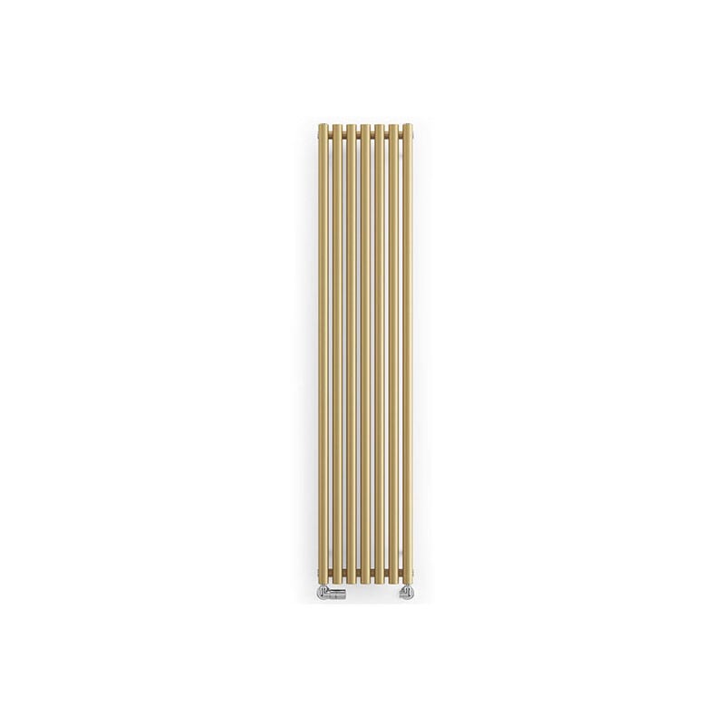 Matisère - Radiateur eau chaude doré de 1200mm de haut et 95mmm de large - 162 Watt - ROL1200/95ROSXBRA