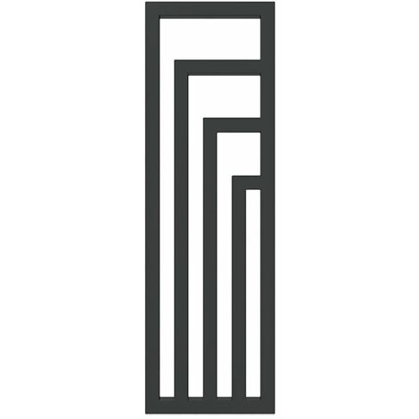Radiateur design vertical - Noir - Raccordement au centre - Angus/ZX