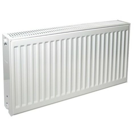 Equerre de radiateur acier blanc, L.23.7 x l.22.5 cm