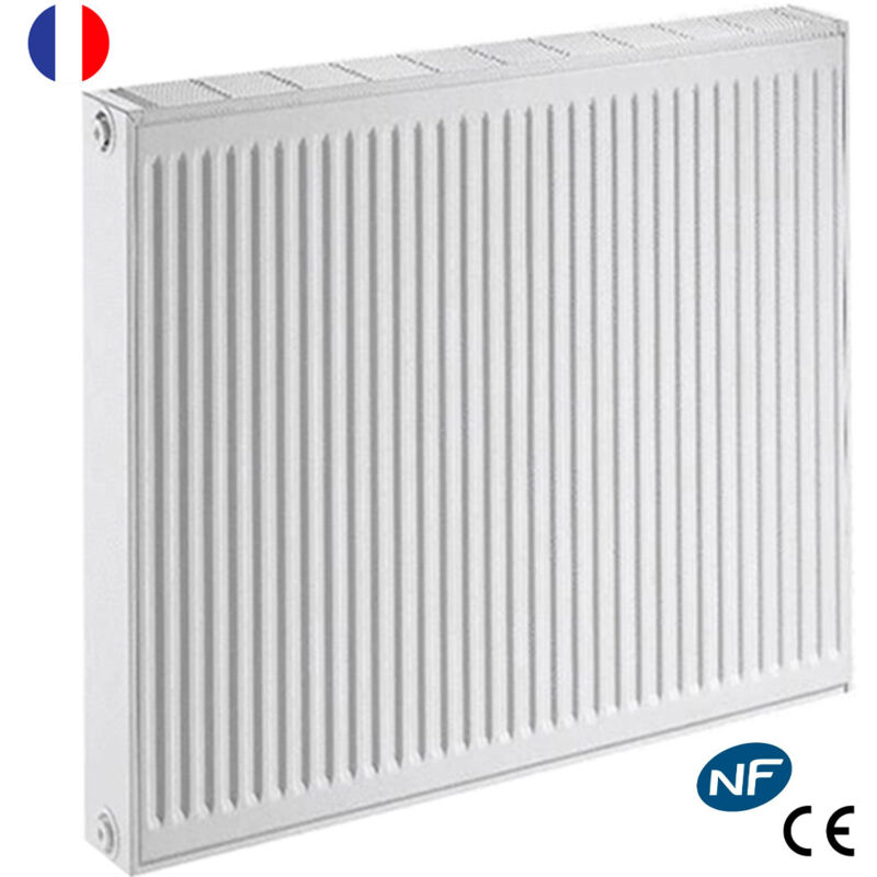 Radiateur eau chaude réversible Acier Blanc Type 21 Chauffage central De Dietrich Taille - T21 hr L40xH50 443W