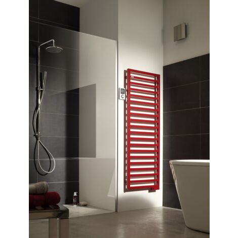 Radiateur électrique à fluide ThermoActif Acova KADRANE ELECTRIQUE IR PROG Couleur: Blanc - Puissance: 500 W - Dimensions: 143,4 x 40 x 3 cm - Version: Régulation IR-PROG