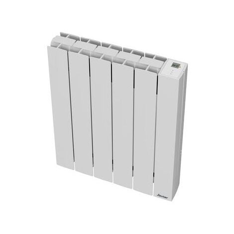 Radiateur électrique à inertie fluide 1000 W SAUTER Orosi horizontal blanc
