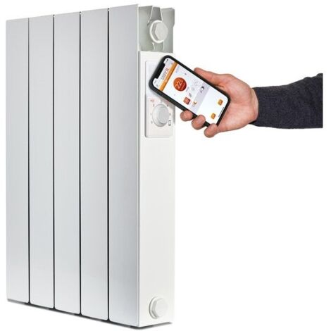 Radiateur électrique à inertie sèche 1000 W – Surface de chauffe 10 m² – Céramique et aluminium – Précision de réglage 0.1 °C