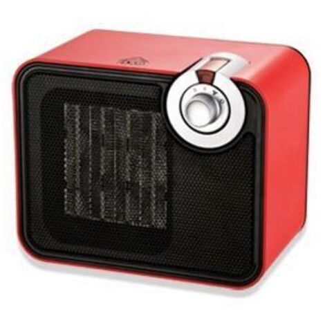 Radiateur électrique dcg SA9107 noir rouge 1500 W compact