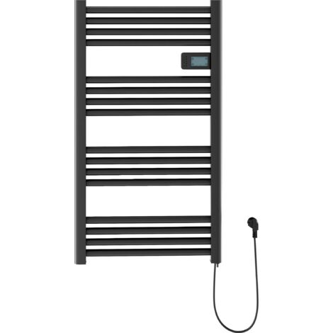 Radiateur electrique de salle de bain noir 500w radiateur programmateur 3 modes 85035961