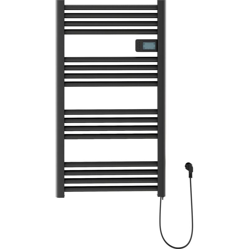 Radiateur electrique de salle de bain noir 500w radiateur programmateur 3 modes 85035961