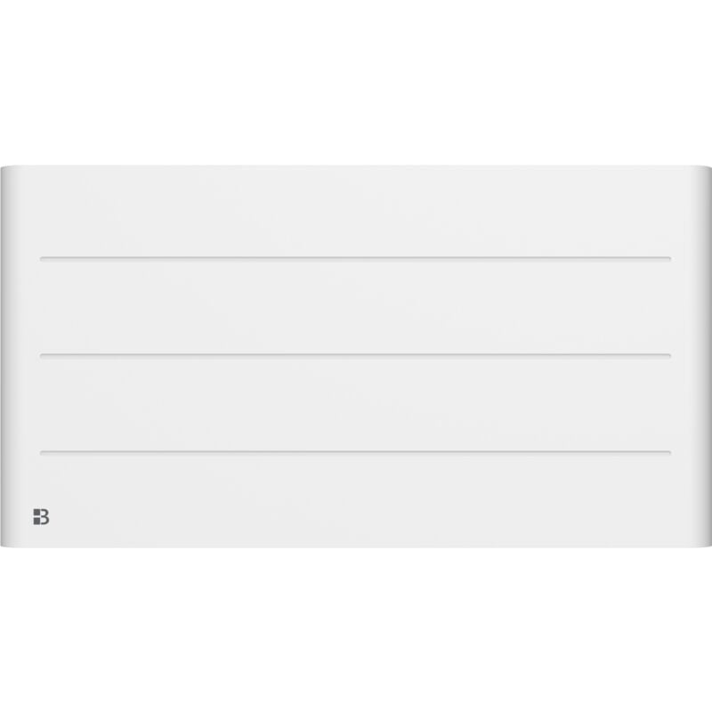 Bestherm - Radiateur électrique fixe à inertie sèche céramique 2000W tanin horizontal blanc