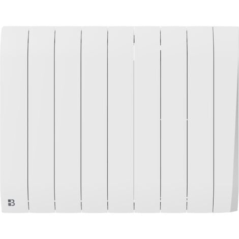 Radiateur électrique fixe à inertie sèche céramique 1500W Bestherm TIKEI horizontal blanc