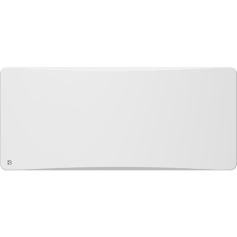 Radiateur électrique fixe à inertie sèche céramique avec thermostat interchangeable 2000W Bestherm OVEO horizontal blanc