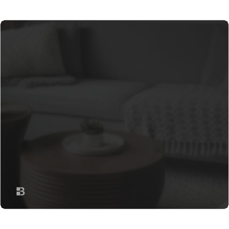 Bestherm - Radiateur électrique fixe à inertie sèche céramique façade en verre 1000W iris horizontal noir