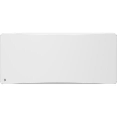 Radiateur électrique fixe à inertie sèche fonte + film avec thermostat interchangeable 2000W Bestherm ALMEA horizontal blanc