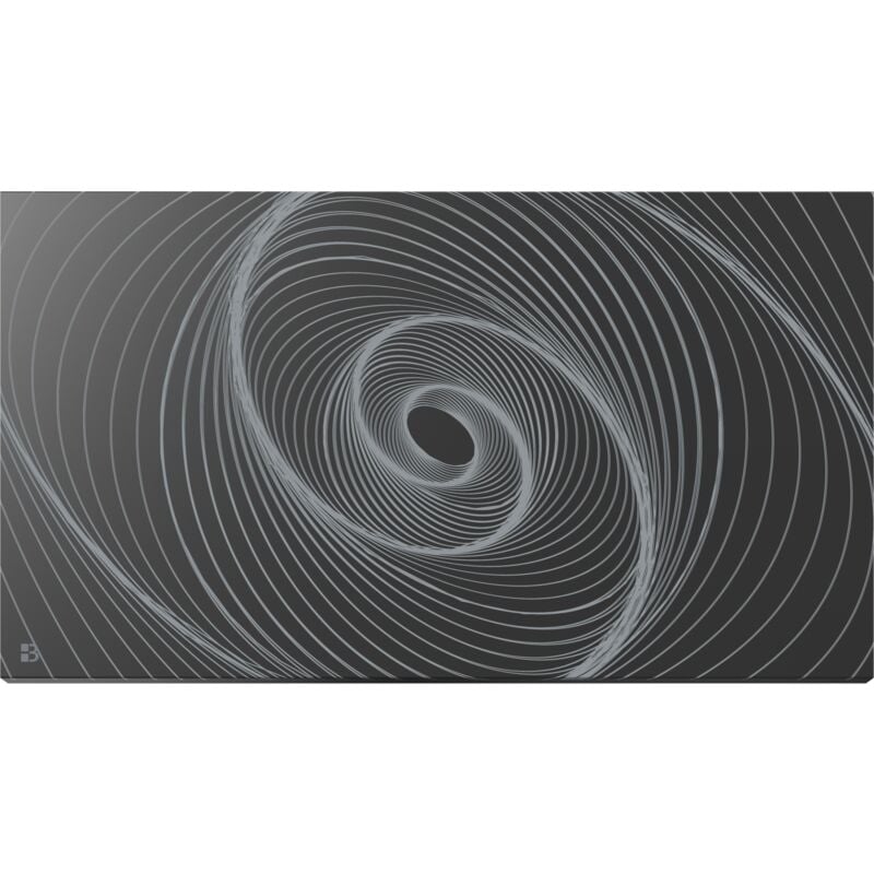 Bestherm - Radiateur électrique fixe connecté wifi à inertie sèche céramique 1500W ariane connect Design horizontal noir