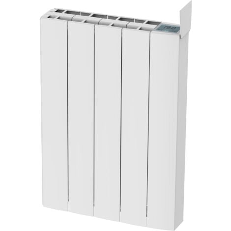 Radiateur électrique fonte aluminium à inertie sèche mural Astios Sannover 1000 W