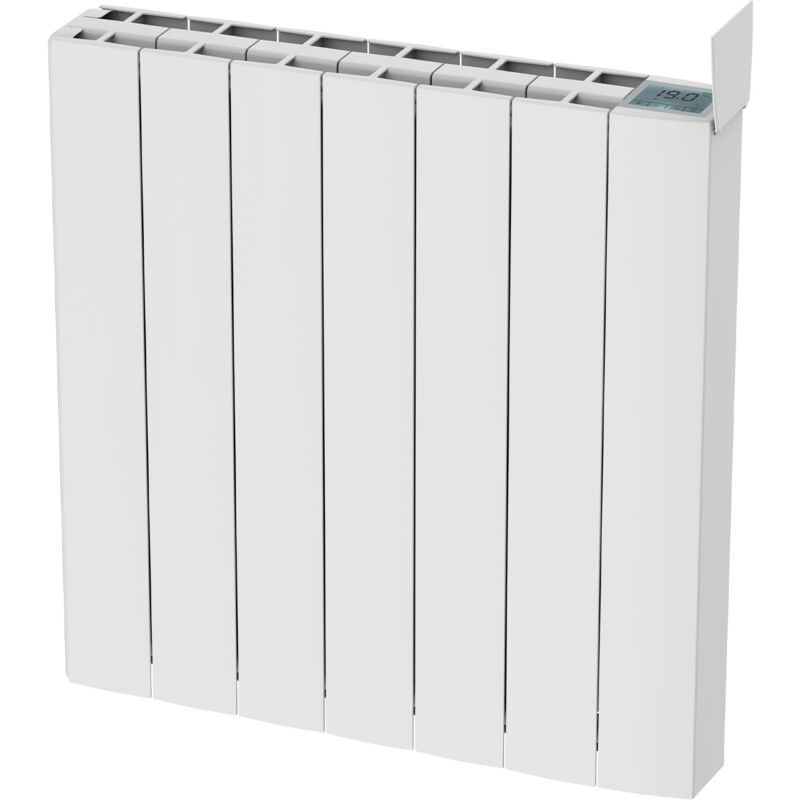 Radiateur électrique fonte aluminium à inertie sèche mural Astios Sannover 1500 W