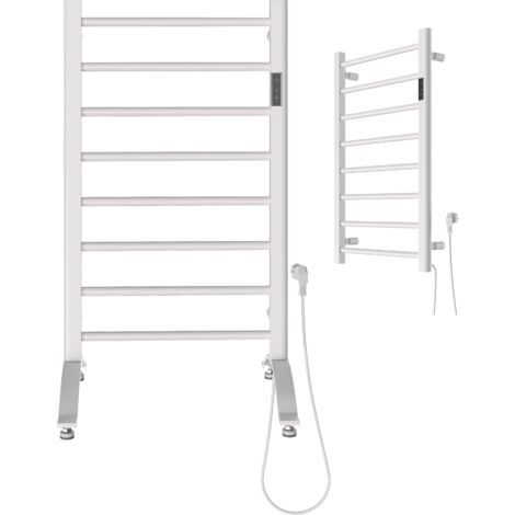 Radiateur Électrique Indépendant Granitan Blanc 200W avec Pieds Chauffage à Échelle