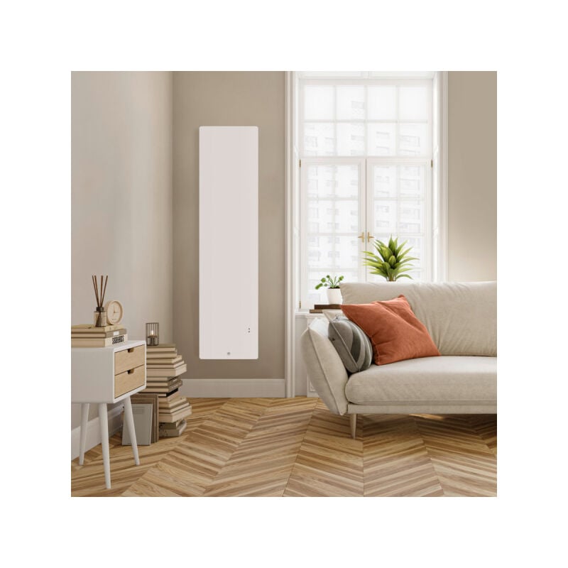 Thermor - Radiateur connecté gain de place Ingénio 4 vertical 1500W Blanc mat - 429354
