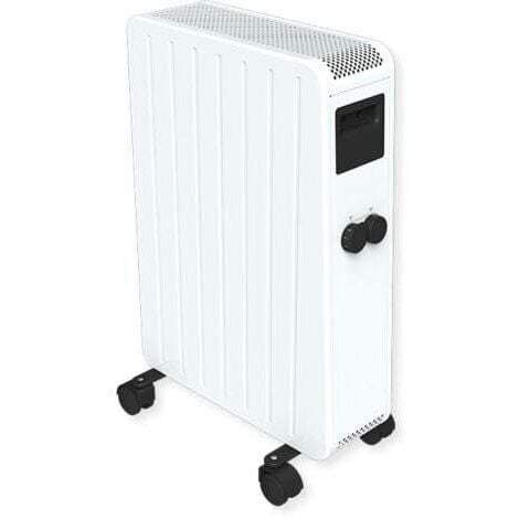 CARRERA Radiateur Électrique LCD Céramique Blanc 2000W MOBILE