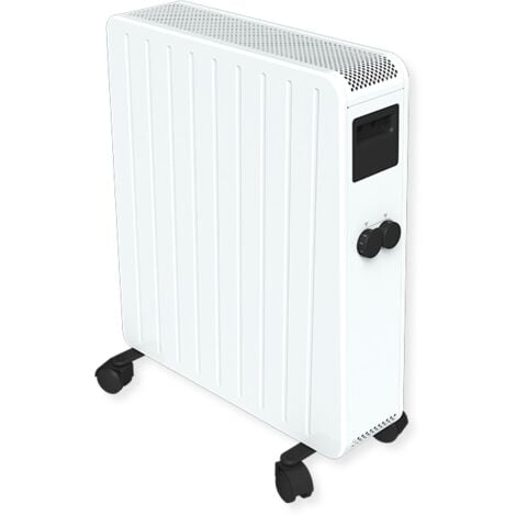 Radiateur Électrique LCD Céramique Blanc 2500W MOBILE