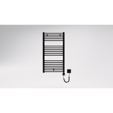 Radiateur électrique Luxrad ELTOP 922×500 mm, puissance thermique 340 W, noir mat, élément chauffant 400 W