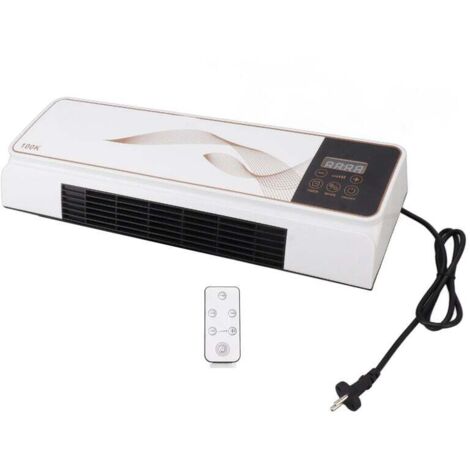 Radiateur électrique mural en ABS PP, mini machine de chauffage et de refroidissement avec commande à distance pour chambre, salle de bains, salon 220V