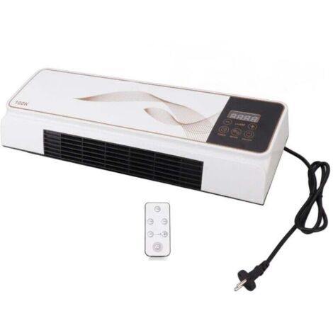 Radiateur électrique mural en ABS PP, mini machine de chauffage et de refroidissement avec commande à distance pour chambre, salle de bains, salon 220V