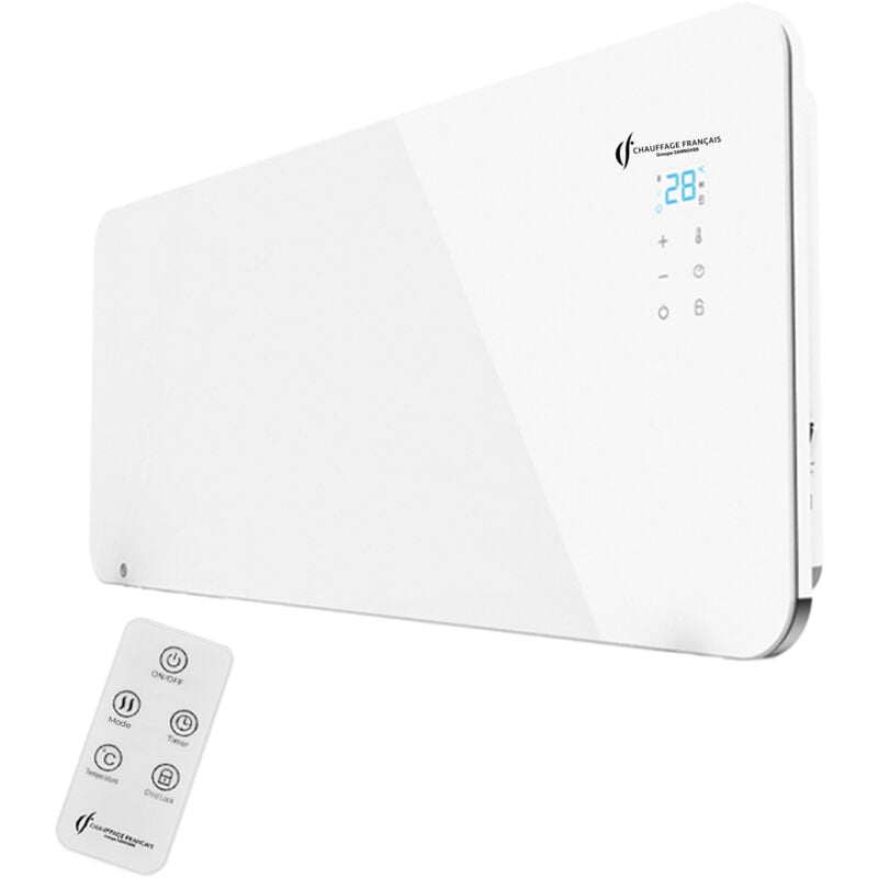 Sannover - Radiateur Electrique Mural en Verre Sorimo 1500 w Blanc