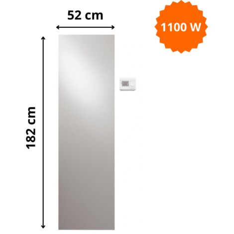 Radiateur électrique Niva Vasco H. 182 x L. 52 cm vertical