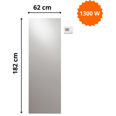 Radiateur électrique Niva Vasco H. 182 x L. 62 cm vertical
