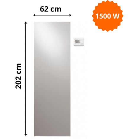 Radiateur électrique Niva Vasco H. 202 x L. 62 cm vertical