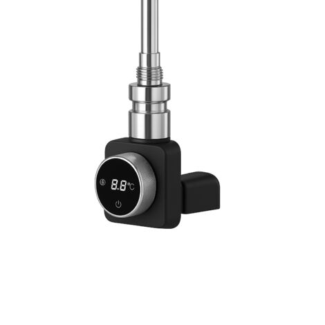 Radiateur électrique pour radiateur de salle de bain PREMIO 500 W noir avec cache  LUXRAD