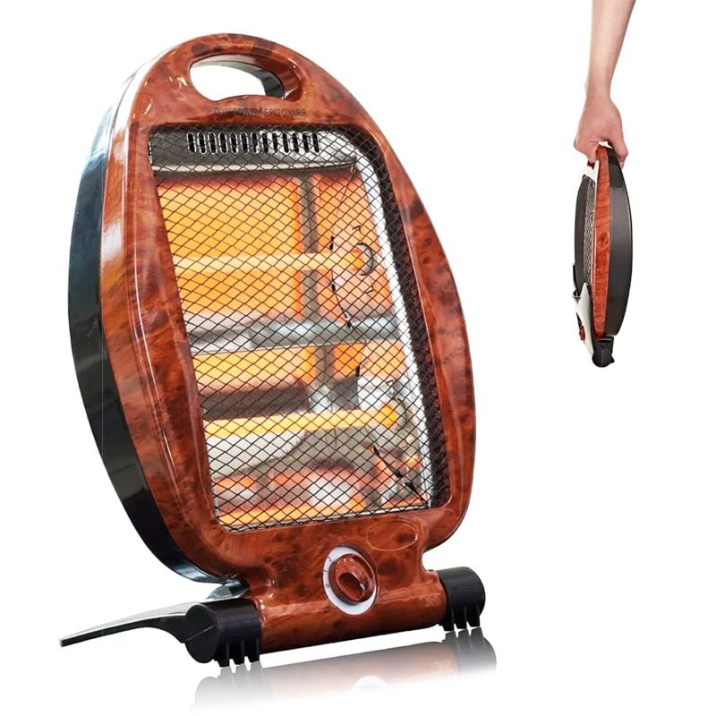 Fishtec - Radiateur Électrique Quartz Chauffage Infrarouge