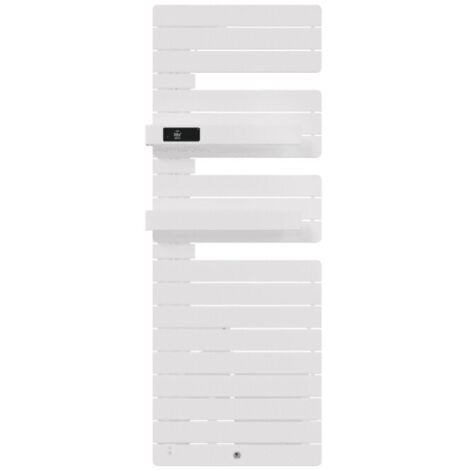 Radiateur électrique sèche-serviettes Allure 3 Virtuose Mât à gauche avec soufflerie 1750W Blanc brillant - THERMOR - 483121