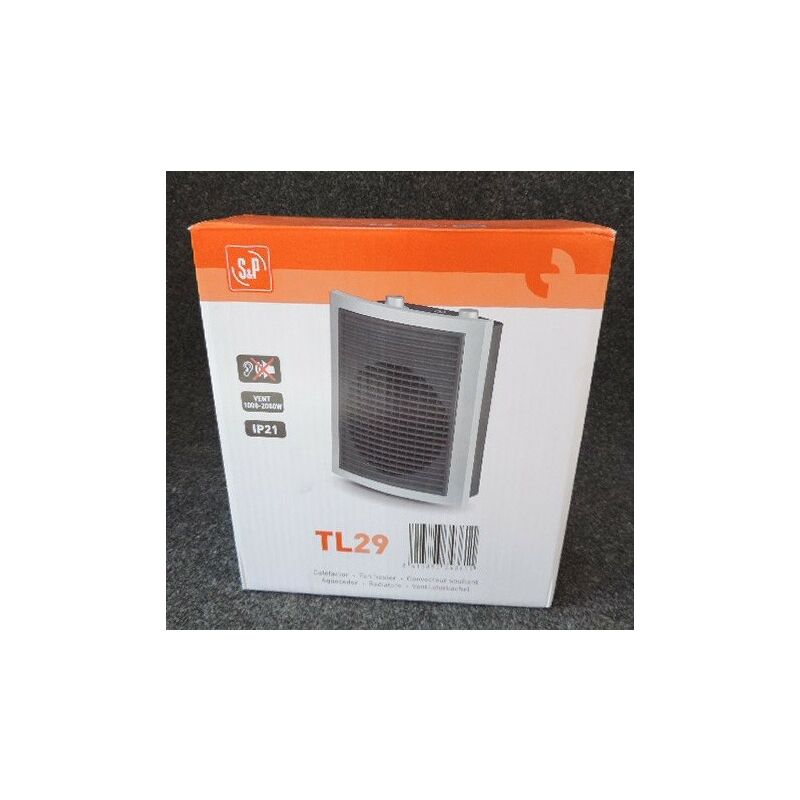 Unelvent - Radiateur electrique soufflant 1000/2000W thermostat automatique IP21 classe ii TL-29 670472