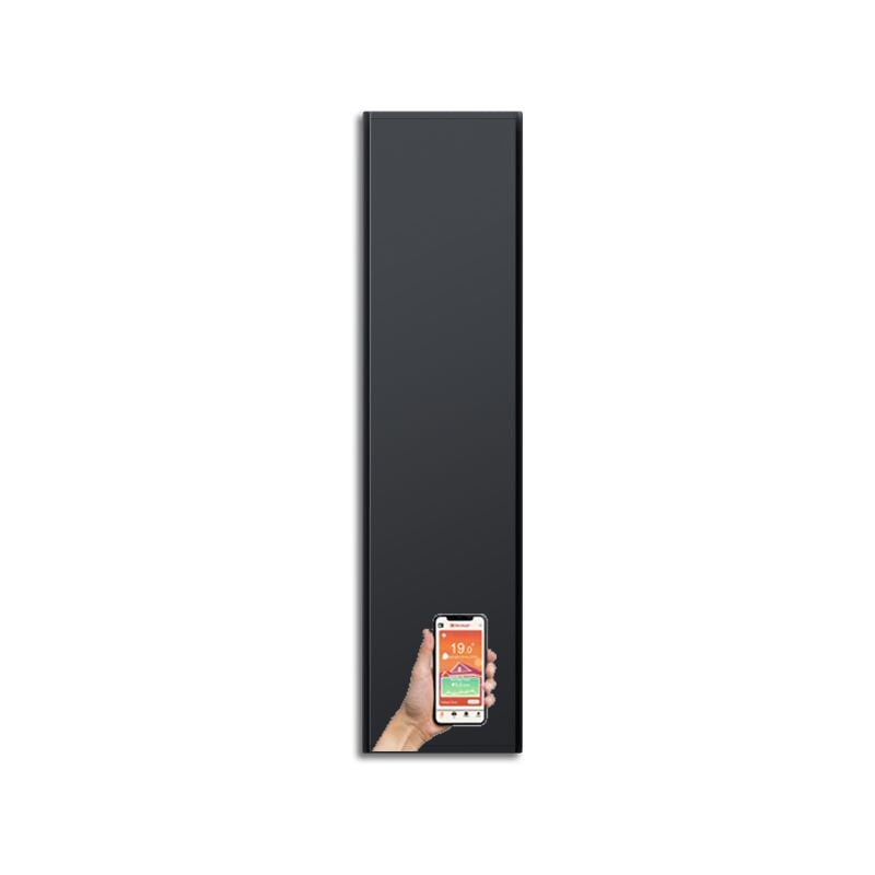 Radialight - icon Radiateur électrique Dual-Therm vertical à faible consommation avec Wi-Fi 2000W Gris Anthracite