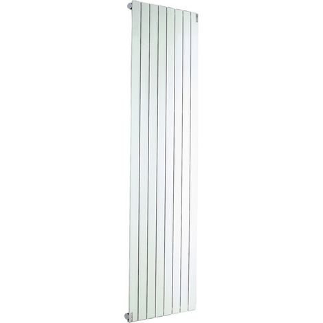 Radiateur FASSANE eau chaude vertical simple 1240 w hauteur 2000 mm largeur 592 mm 8 éléments blanc