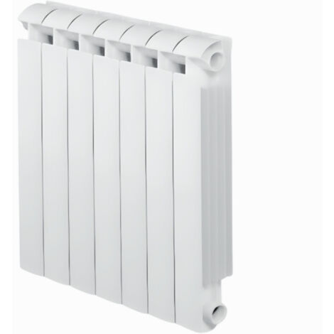 Radiateur fonte alu 1134W chauffage central 7 éléments KLASS 800 blanc