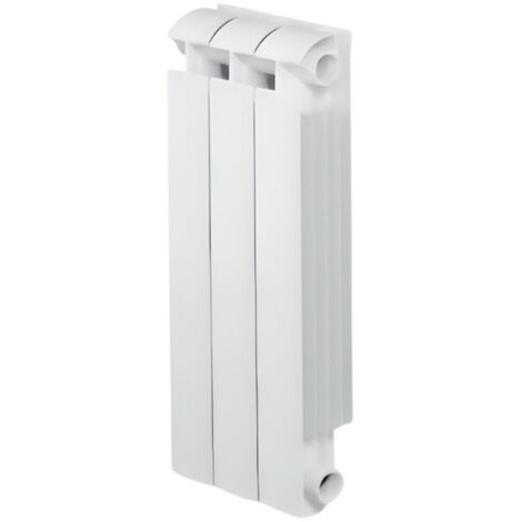 Radiateur fonte alu 486W chauffage central 3 éléments KLASS 800 blanc