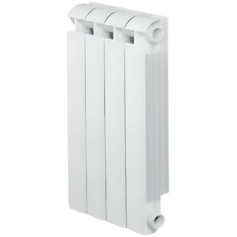 Radiateur fonte alu 648W chauffage central 4 éléments KLASS 800 blanc