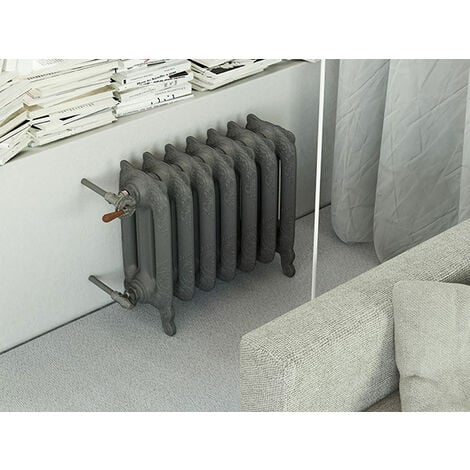 Lot de 2 pieds en fonte pour radiateurs traditionnel –Grand modèle :  : Bricolage