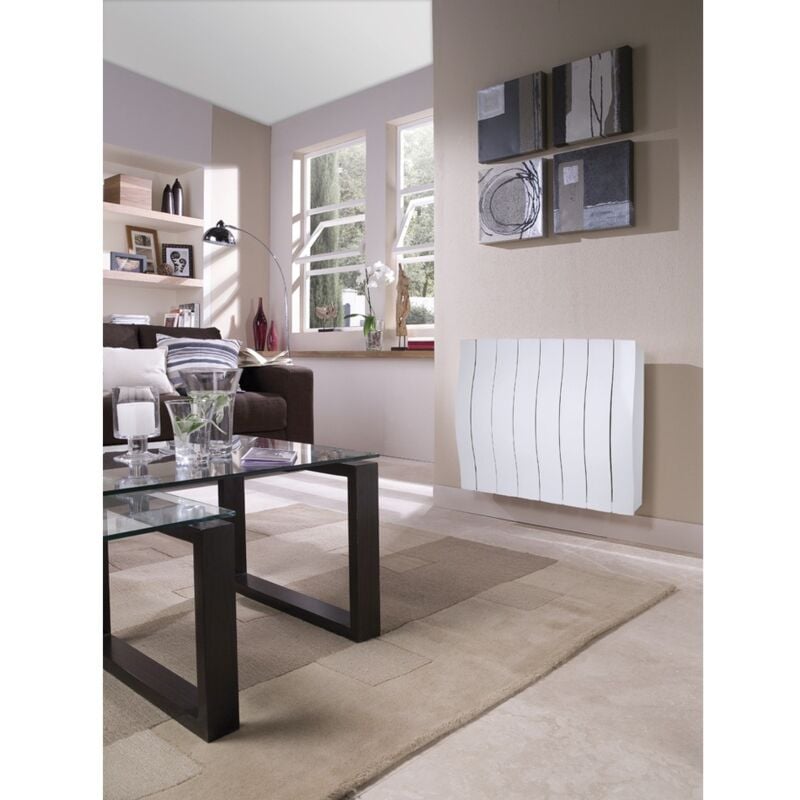 Atlantic - Radiateur électrique connecté Horizontal Galapagos blanc 1500W
