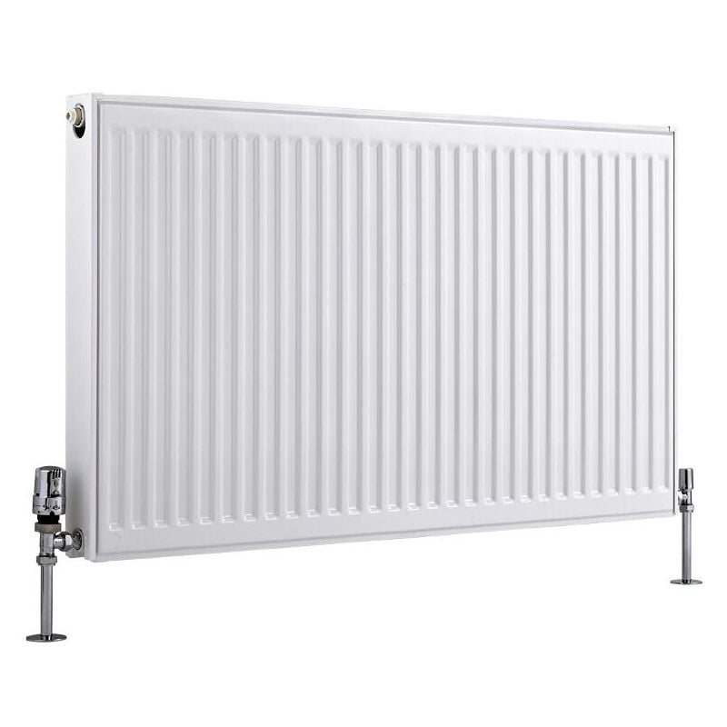 Hudson Reed - Radiateur Horizontal à Panneaux – Blanc – Type 21 – 60 x 100cm – Eco