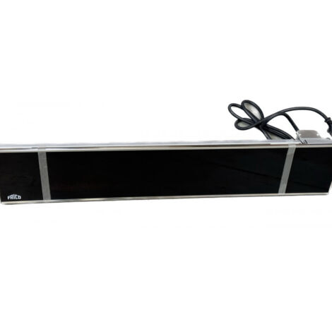 Radiateur infrarouge 1500W – Verre vitrocéramique teinté noir – Dimensions 900x170x80mm – IP65 pour extérieur – Compatible Somfy io-homecontrol – Frico - IHG15IO